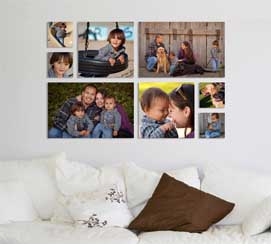 CollageWall of Family Portraits