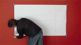 Tape up the template