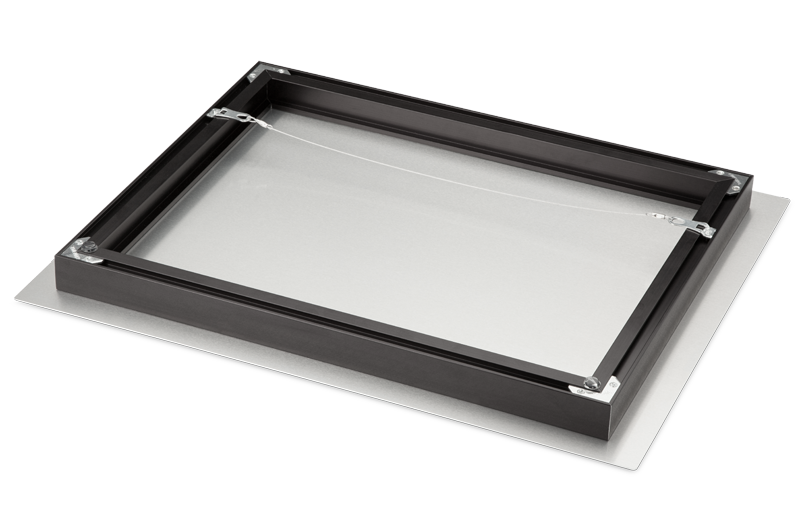 1-1/4in Black or Silver Inset Metal Frame Floats the Print from the Wall